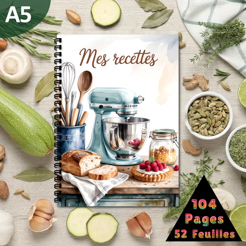 Home Cooking In French - French Recipe Book, Personal Recipe Book,