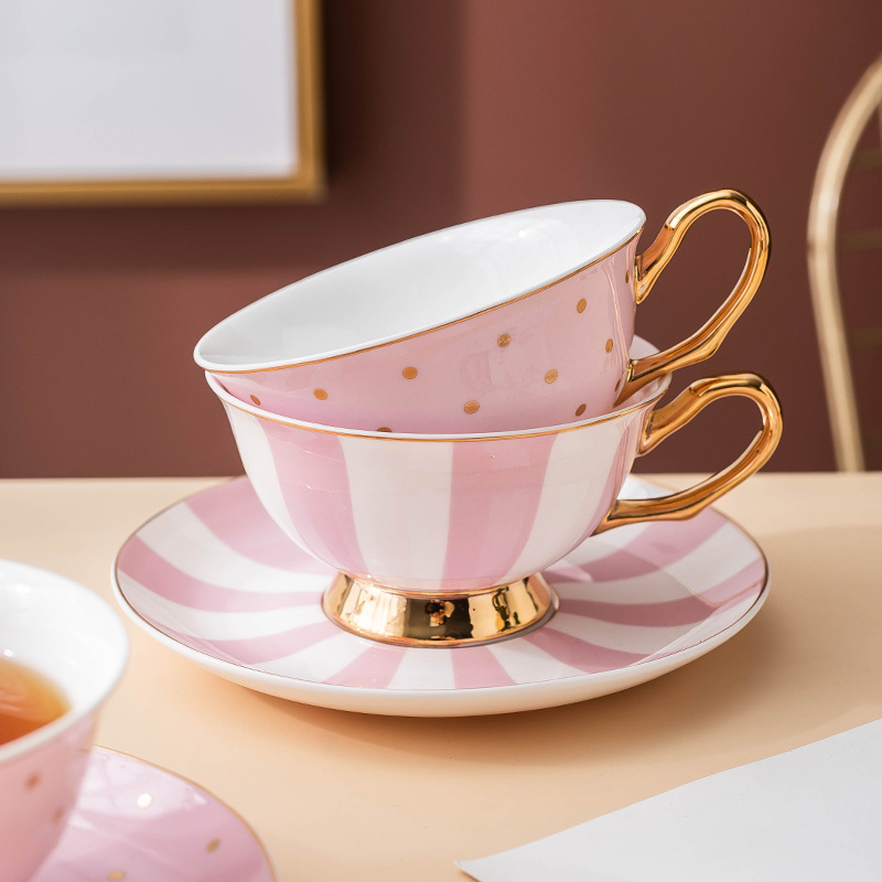 Ceramic Pink Coffee Mugs with  - Home Cooking Recipes ulasan dan harga
