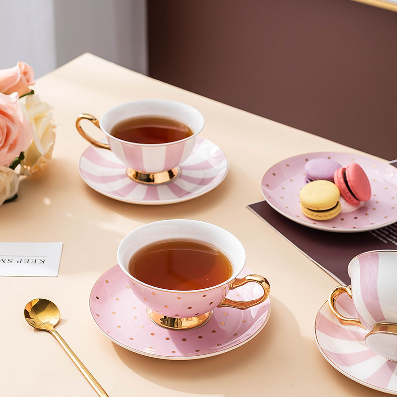 Ceramic Pink Coffee Mugs with  - Home Cooking Recipes ulasan dan harga
