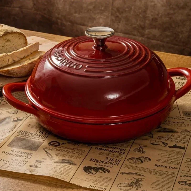 11 Inch Red Enameled Cast Iron - Dutch Oven Enamel ulasan dan harga