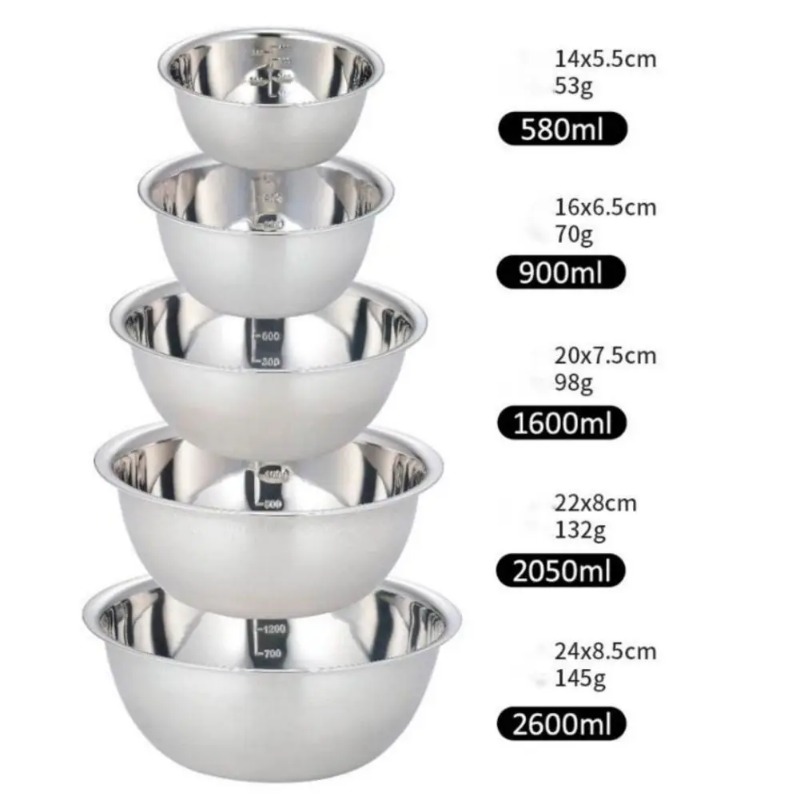 Stainless Steel Mixing Bowls P - Home Cooking Supplies ulasan dan harga