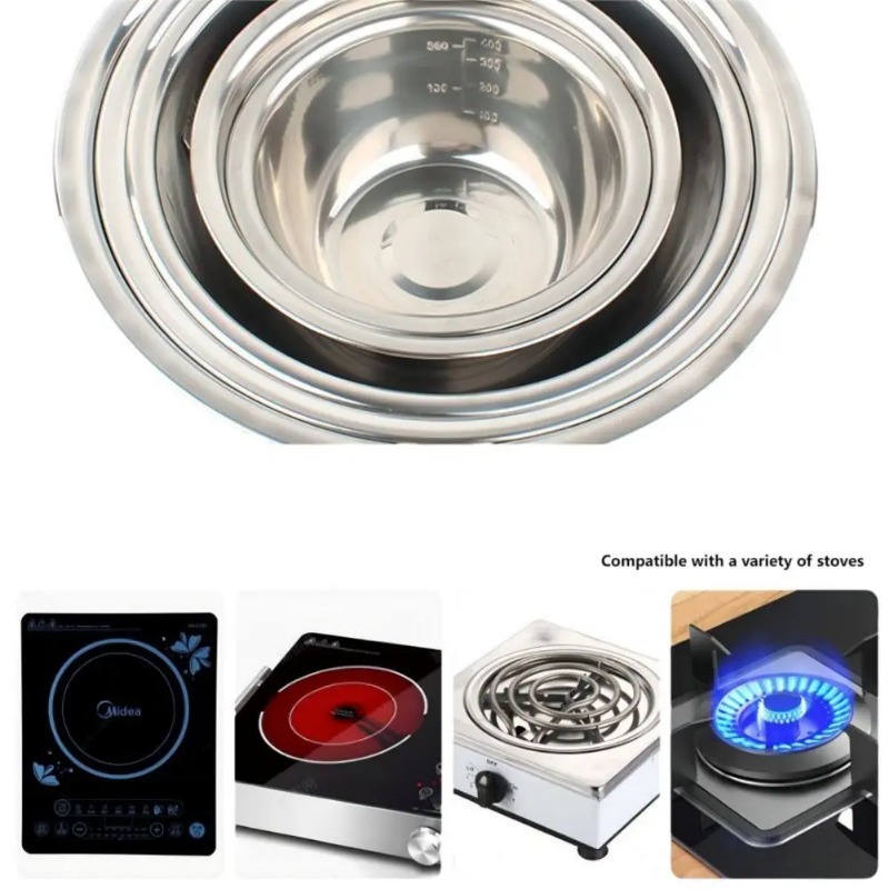 Stainless Steel Mixing Bowls P - Home Cooking Supplies ulasan dan harga