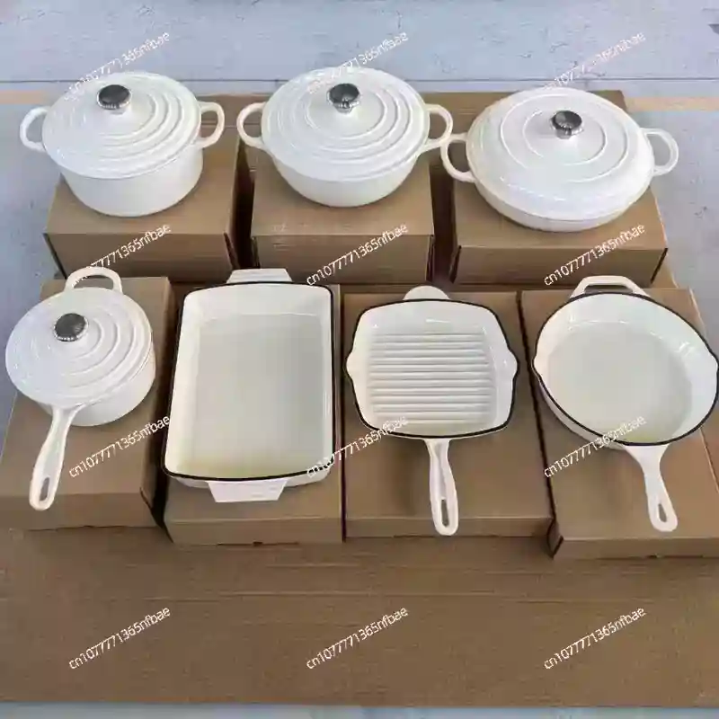 7-Piece Cast Iron Enamel Dutch - Dutch Oven Enamel ulasan dan harga