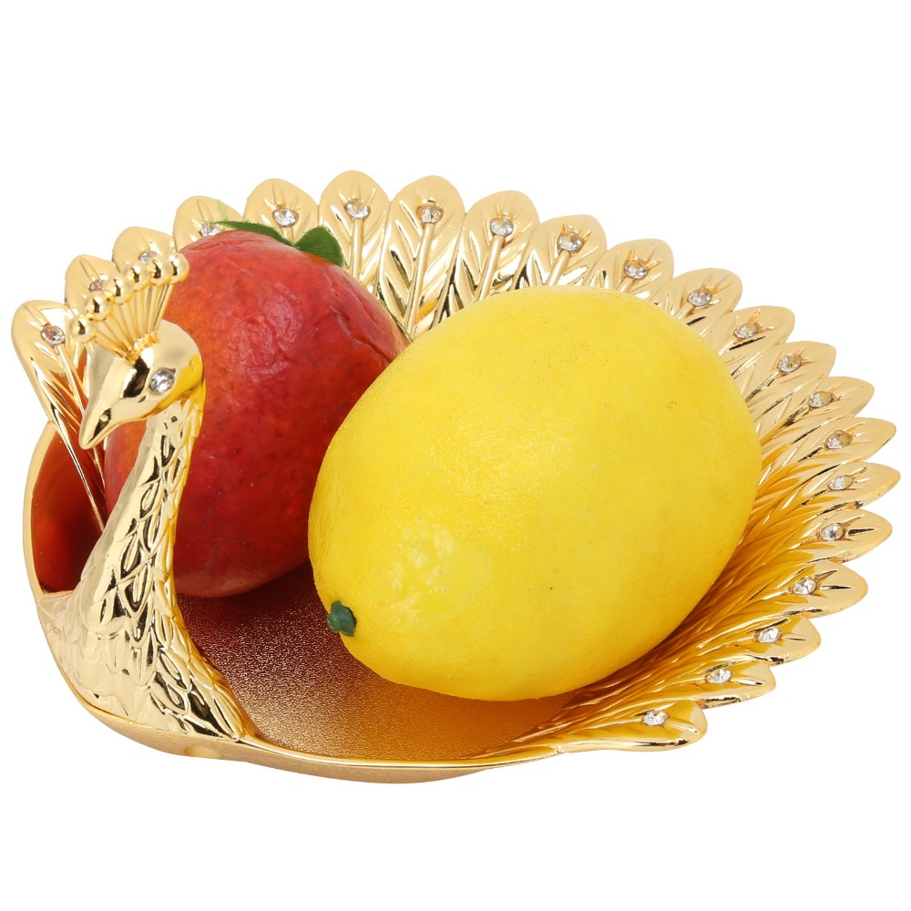 4PCS Golden Metal Fruit Plate  - Home Cooking Recipes ulasan dan harga