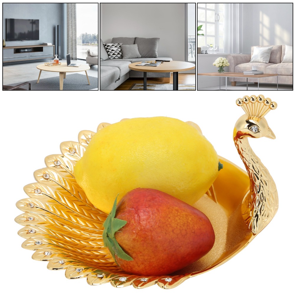 4PCS Golden Metal Fruit Plate  - Home Cooking Recipes ulasan dan harga