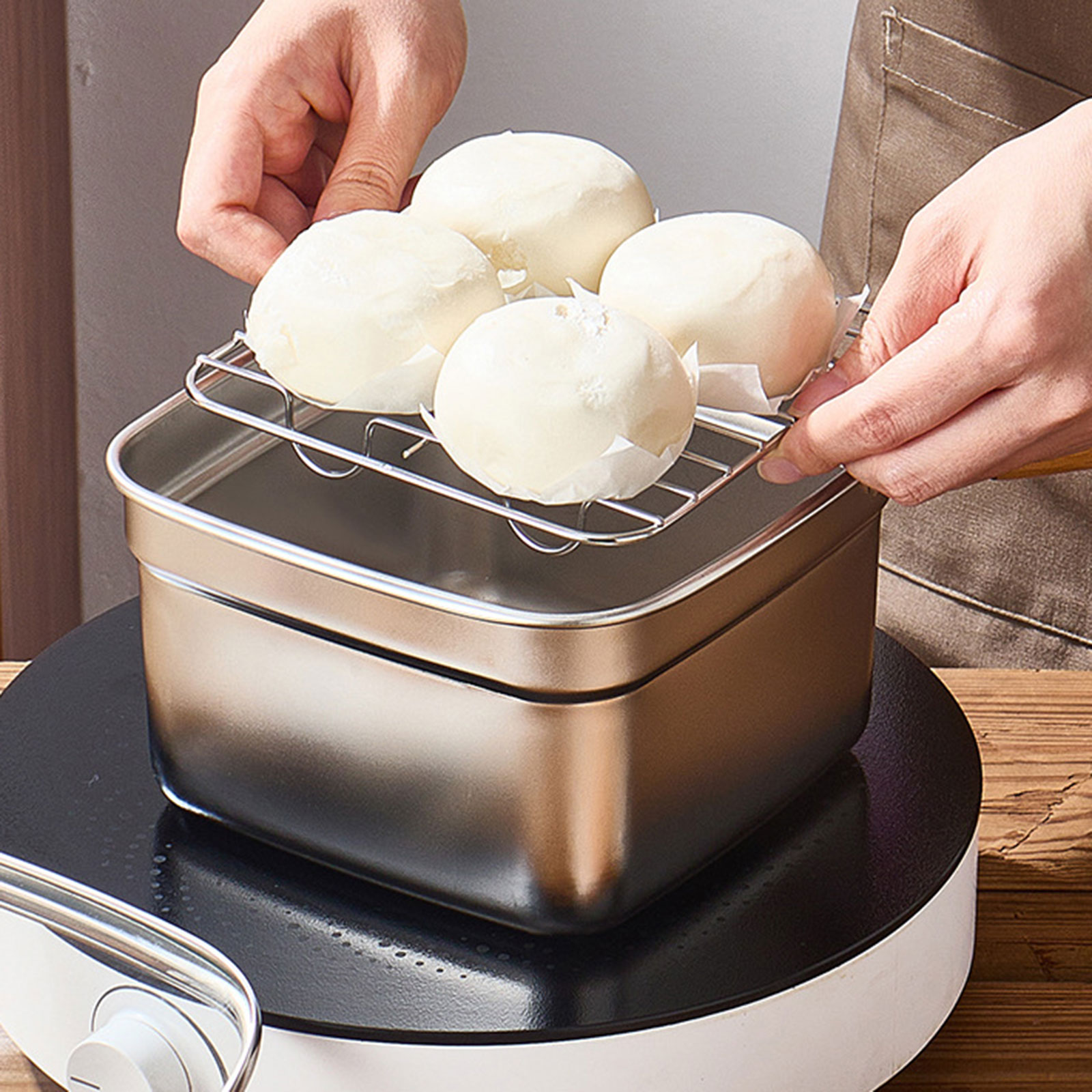 Mini Deep Fryer Pot for Campin - Home Cooking In French ulasan dan harga