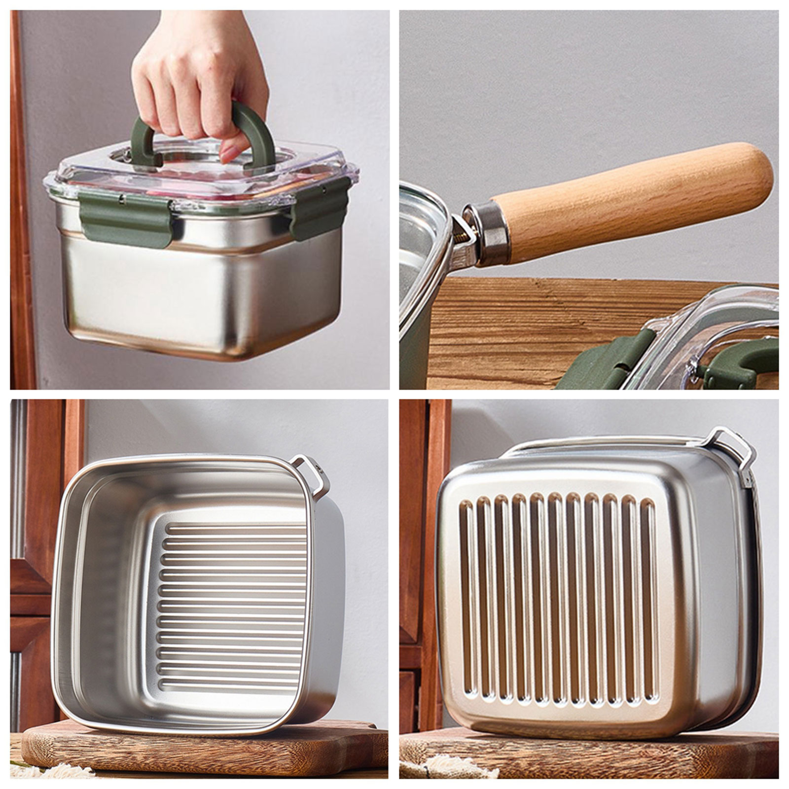Mini Deep Fryer Pot for Campin - Home Cooking In French ulasan dan harga