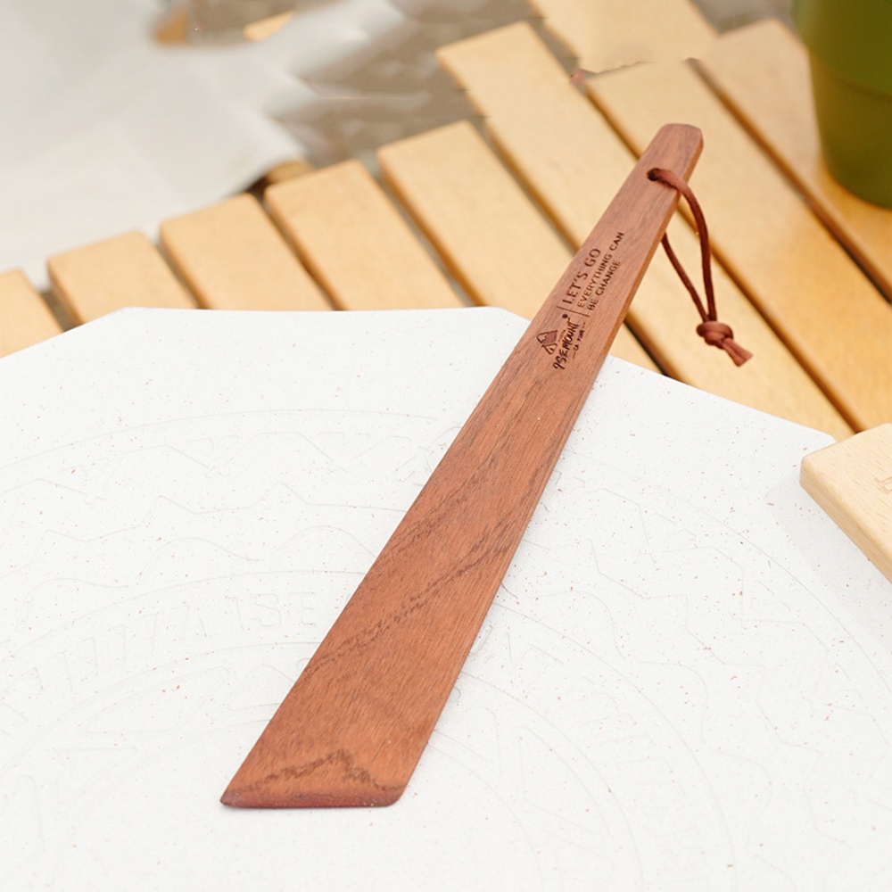 Outdoor Camping Wooden Spatula - Home Cooking Supplies ulasan dan harga