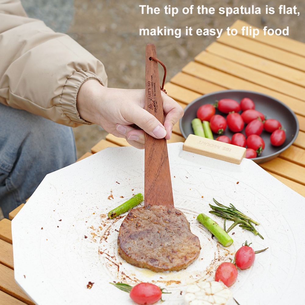 Outdoor Camping Wooden Spatula - Home Cooking Supplies ulasan dan harga