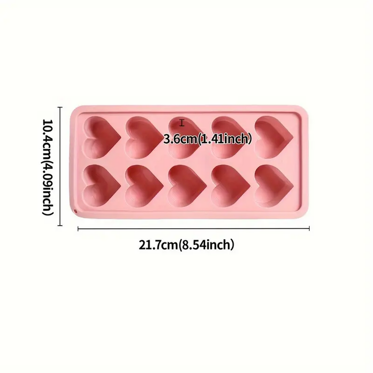 10-Grid Heart-Shaped Silicone  - Home Cooking Recipes ulasan dan harga