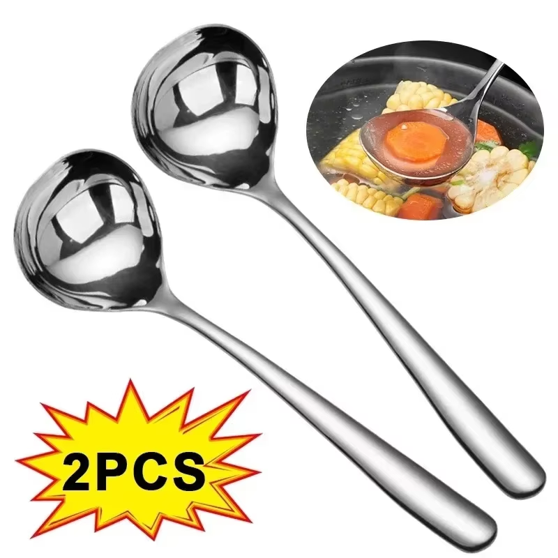 2/1Pcs Stainless Steel Spoon T - Home Cooking Supplies ulasan dan harga